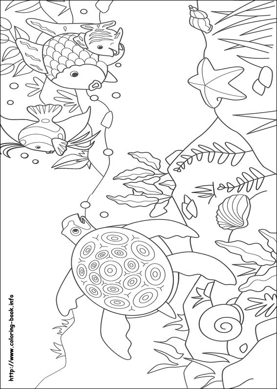 Rainbow Fish coloring picture